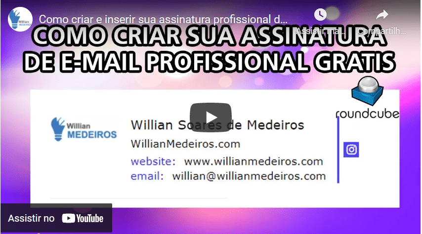 criar assinatura de e-mail grátis